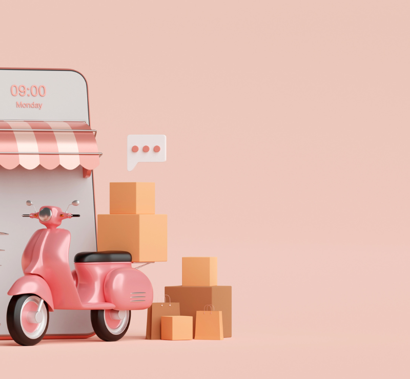 عمل تطبيق توصيل طلبات