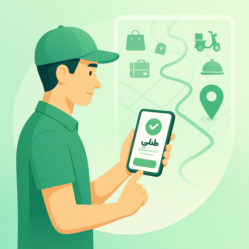 تطبيق شبيه مرسول متعدد المدن