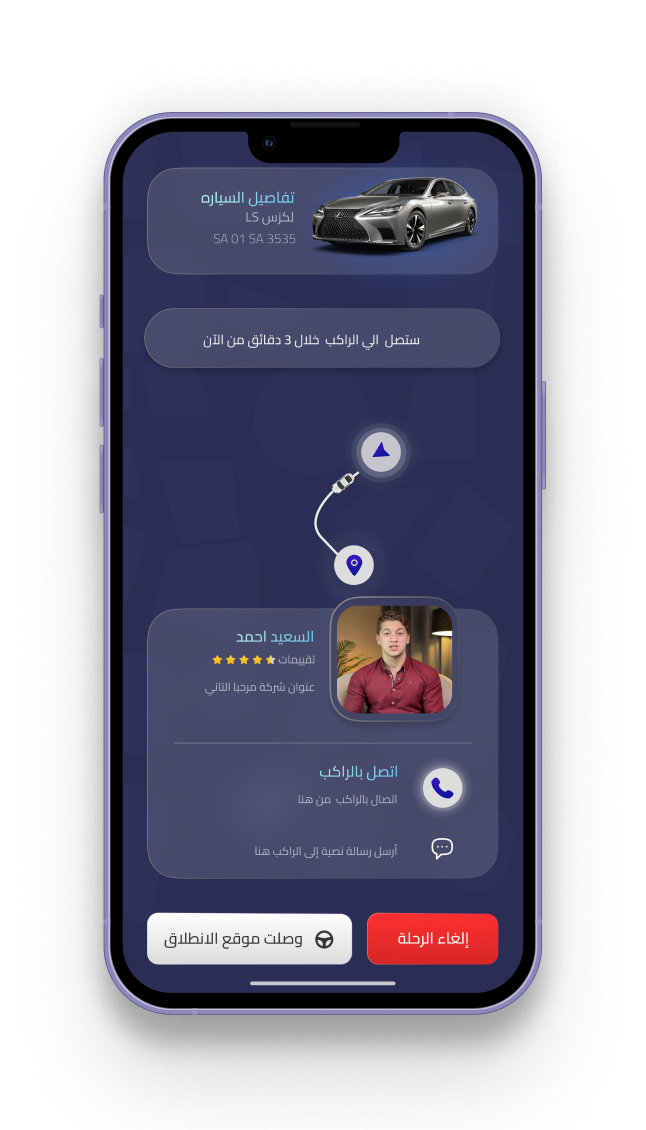 برمجة تطبيق مثل اوبر وكريم – واجهة تطبيق السائق مع تتبع الأرباح والطلبات