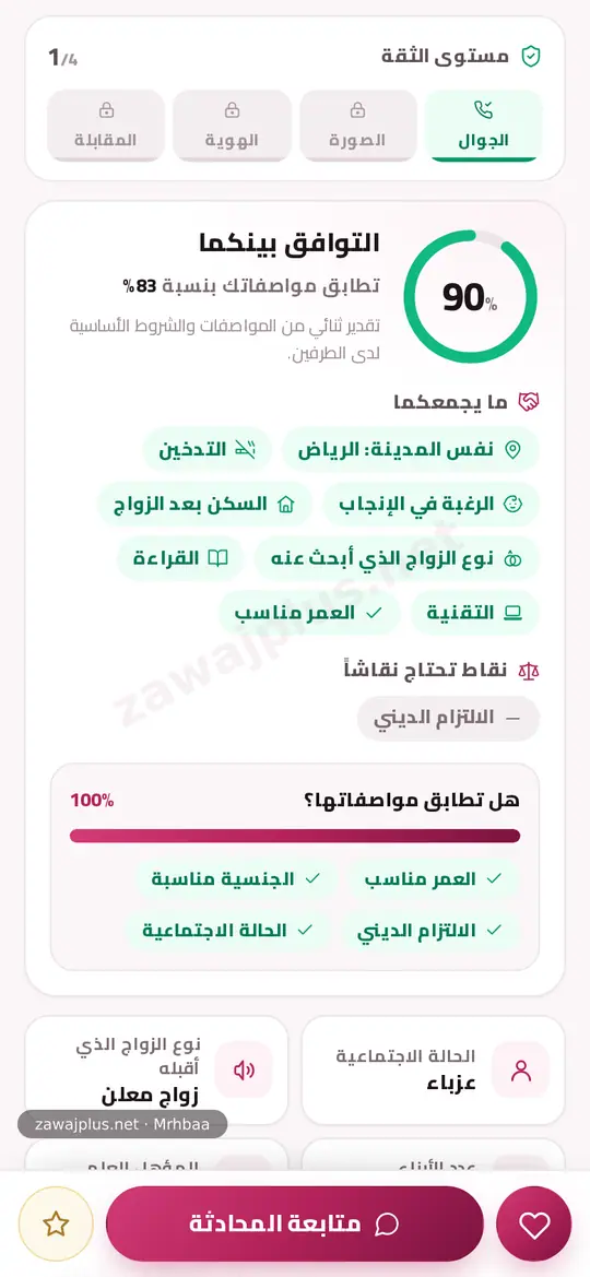 التوافق بينكما التوافق بينكما